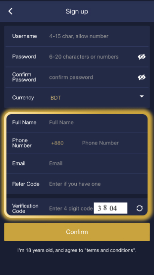 Register at MCW app