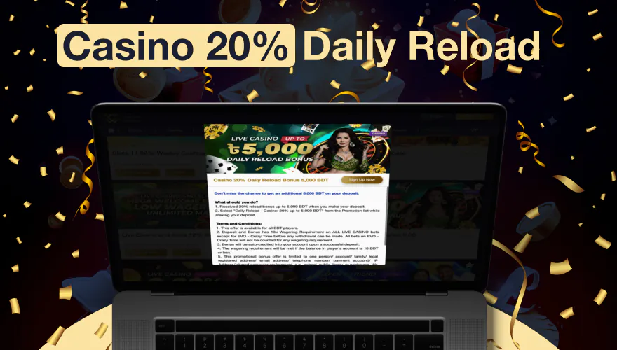 mcw casino bonus 20%