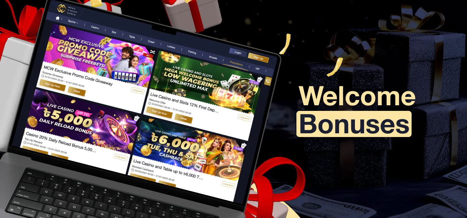 bonuses for players in live casino