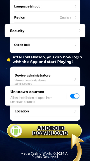 Find the section with mobile apps (Android) and click ‘Download’
