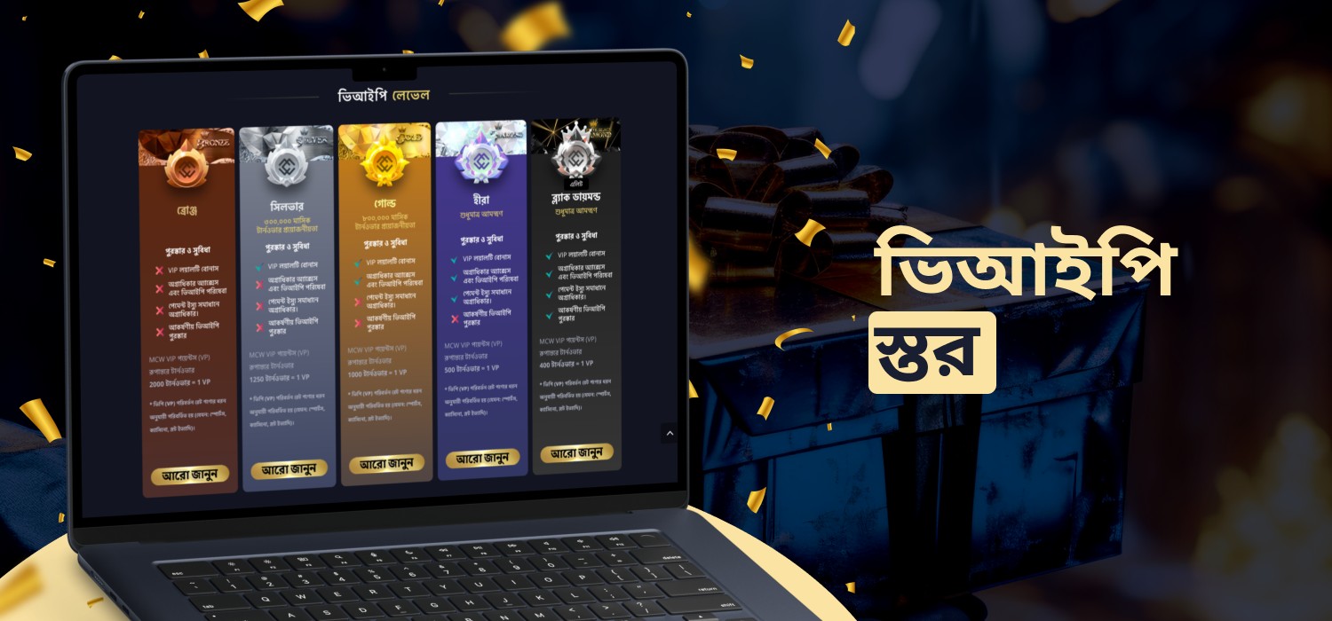 এমসিডব্লিউ ক্যাসিনোতে ভিআইপি লেভেল